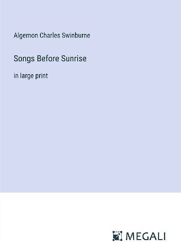 Songs Before Sunrise