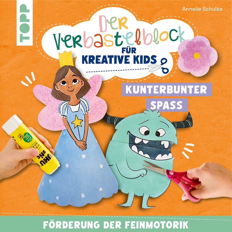 Der Verbastelblock für kreative Kids. Kunterbunter Spaß