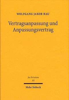 Vertragsanpassung und Anpassungsvertrag