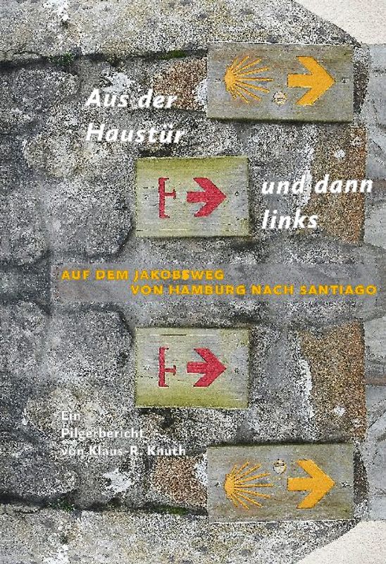 Aus der Haustür und dann links