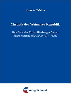 Chronik der Weimarer Republik