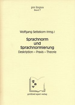 Sprachnorm und Sprachnormierung