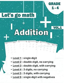 Let's go math addition: sharpen your skills be the 1st in class daily practice math workbook vol.1 (Math drills from Grade 1 to 6, Band 2)