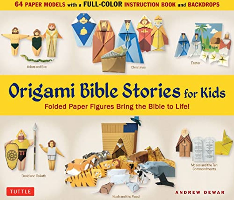 Origami Bible Stories for Kids Kit: Paper Figures and 9 Stories Bring the Bible to Life!