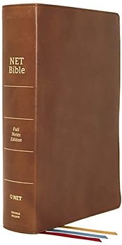 NET Bible, Full-notes Edition, Genuine Leather, Brown, Thumb Indexed, Comfort Print: Holy Bible