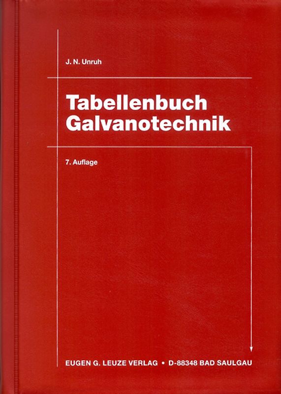 Tabellenbuch Galvanotechnik