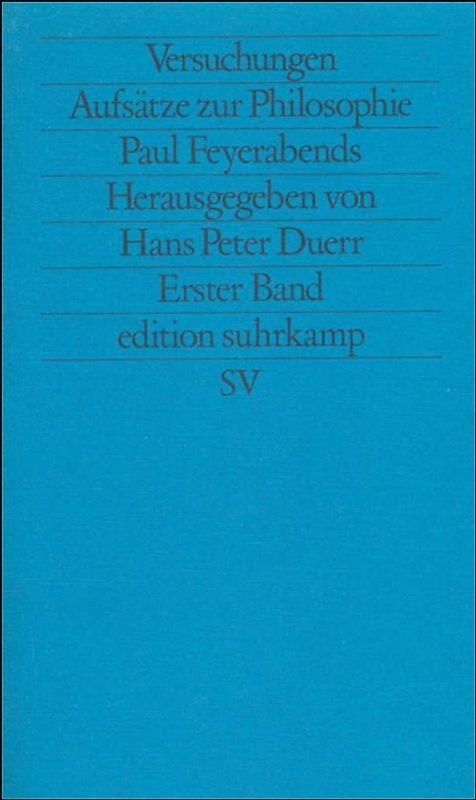 Versuchungen. Aufsätze zur Philosophie Paul Feyerabends