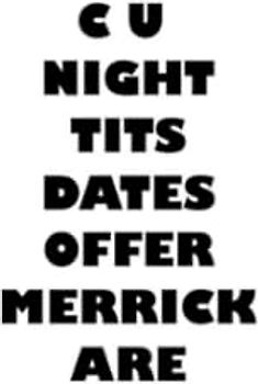 C U NIGHT TITS DATES OFFER MERRICK ARE