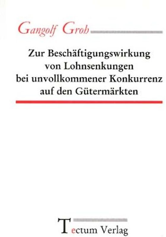 Zur Beschäftigungswirkung von Lohnsenkungen bei unvollkommener Konkurrenz auf den Gütermärkten