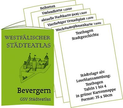 Stadtmappe Bevergern - Westfälischer Städteatlas