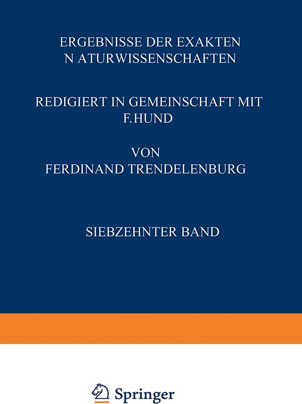 Ergebnisse der Exakten Naturwissenschaften