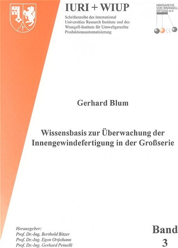 Wissensbasis zur Überwachung der Innengewindefertigung in der Grossserie