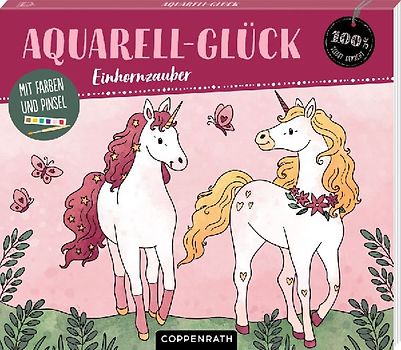 Aquarell-Glück Einhornzauber