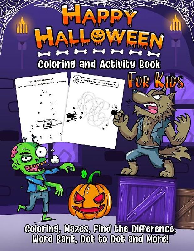 Coloring and Activity Book - Halloween Edition