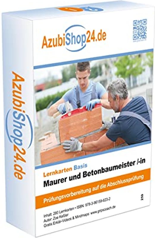 AzubiShop24.de Lernkarten Maurer und Betonbaumeister