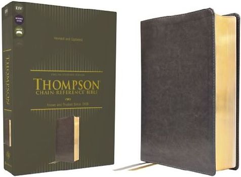 Esv, Thompson Chain-Reference Bible, Leathersoft, Gray, Red Letter