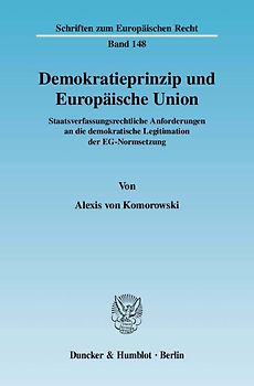 Demokratieprinzip und Europäische Union.