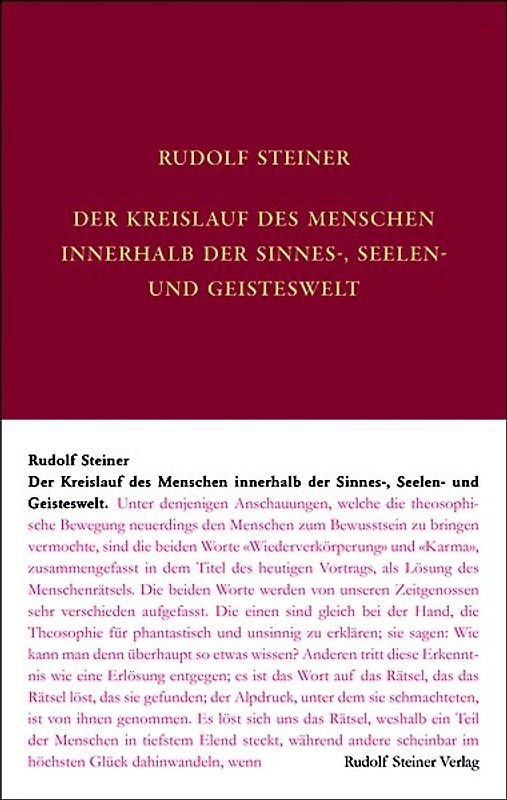 Der Kreislauf des Menschen innerhalb der Sinnes-, Seelen- und Geisteswelt