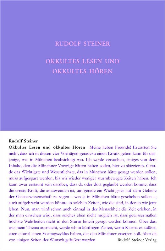 Okkultes Lesen und okkultes Hören