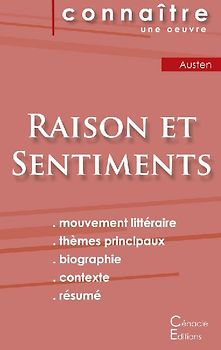 Fiche de lecture Raison et Sentiments de Jane Austen (Analyse littéraire de référence et résumé complet)