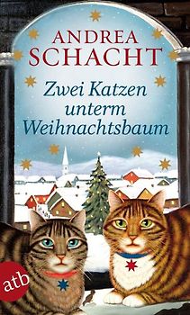Zwei Katzen unterm Weihnachtsbaum