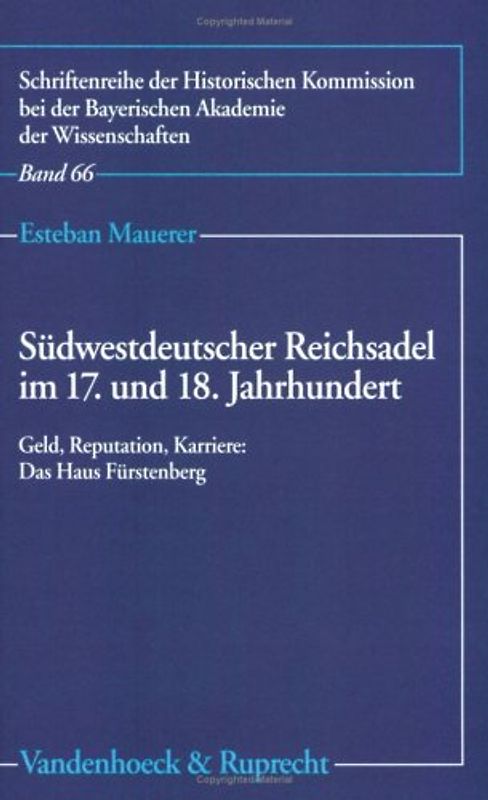 Südwestdeutscher Reichsadel im 17. und 18. Jahrhundert