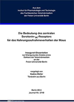 Die Bedeutung des zentralen Serotonin-1A-Rezeptors für das Nahrungsaufnahmeverhalten der Maus