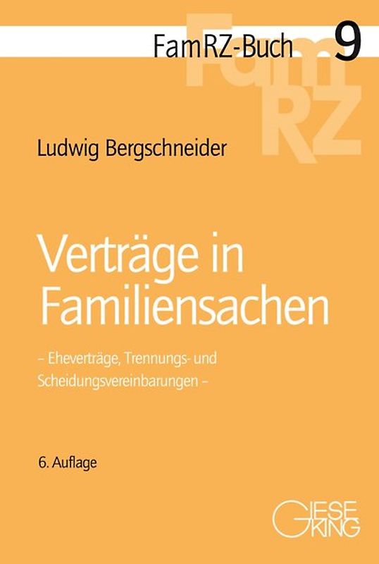 Verträge in Familiensachen