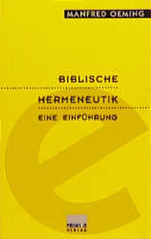 Biblische Hermeneutik