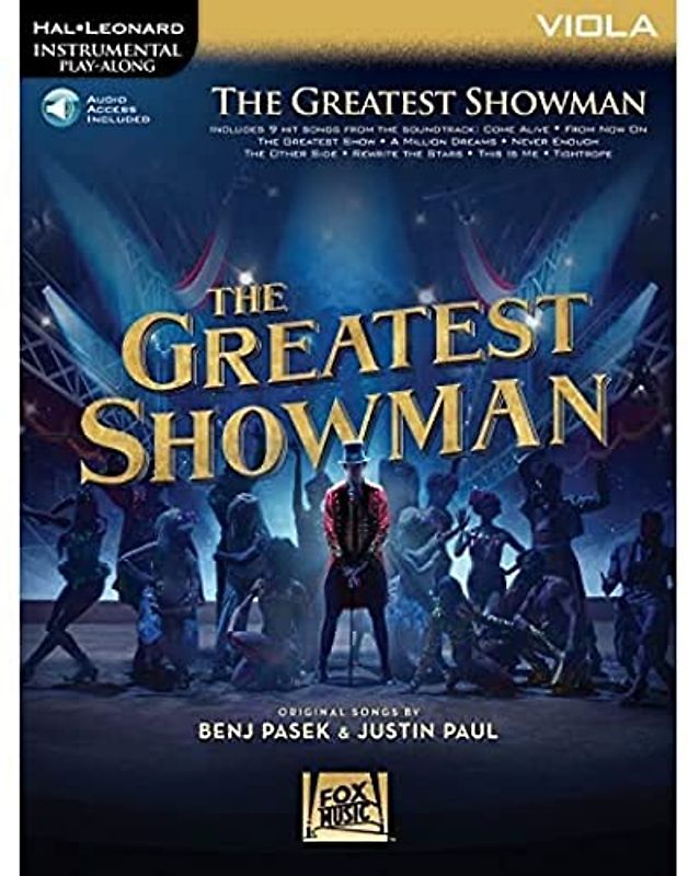 Instrumental Play-Along: The Greatest Showman - Viola (Book/Online Audio) (Hal Leonard Instrumental Play-Along): Instrumental Play-Along Series for Viola. With Audio-Online