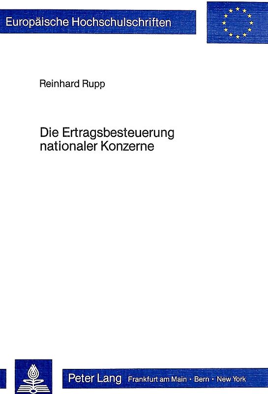 Die Ertragsbesteuerung nationaler Konzerne