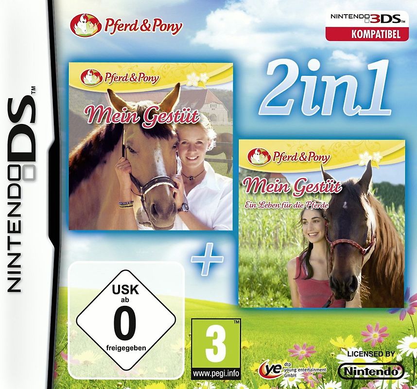 Mein Gestüt + Meine Gestüt: Ein Leben für die Pferde [2in1 Bundle] Nintendo DS
