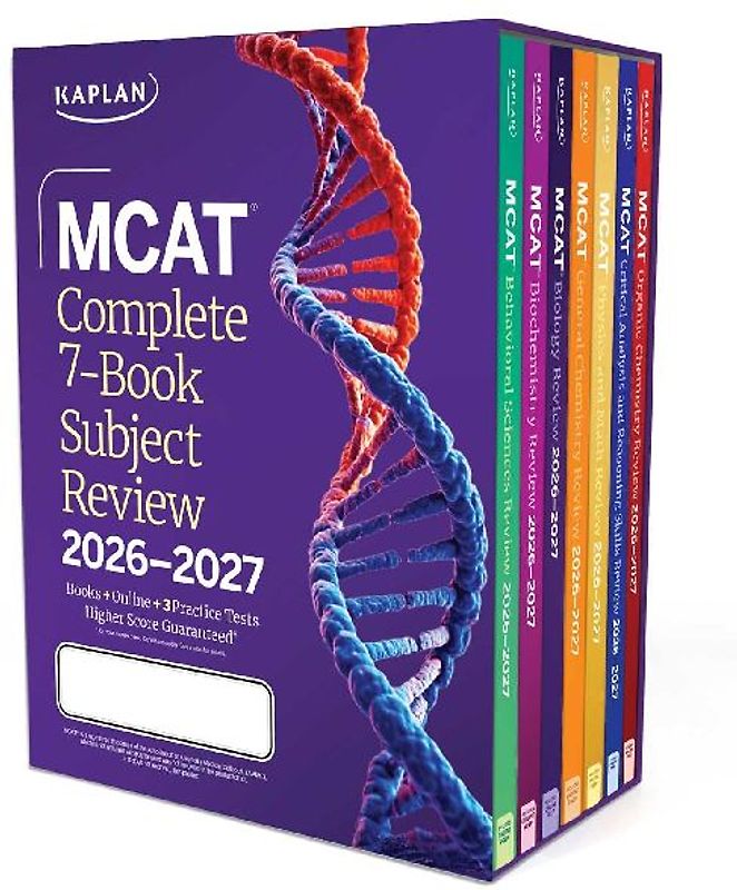 MCAT Complete 7-Book Subject Review 2026-2027, Set Includes Books, Online Prep, 3 Practice Tests