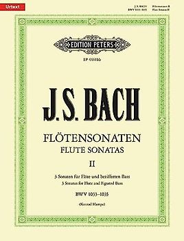 Sonaten für Flöte und bezifferten Bass BWV 1033 - 1035 / URTEXT: Flötensonaten - Band 2