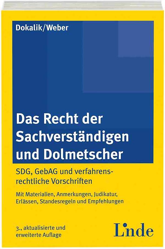 Das Recht der Sachverständigen und Dolmetscher