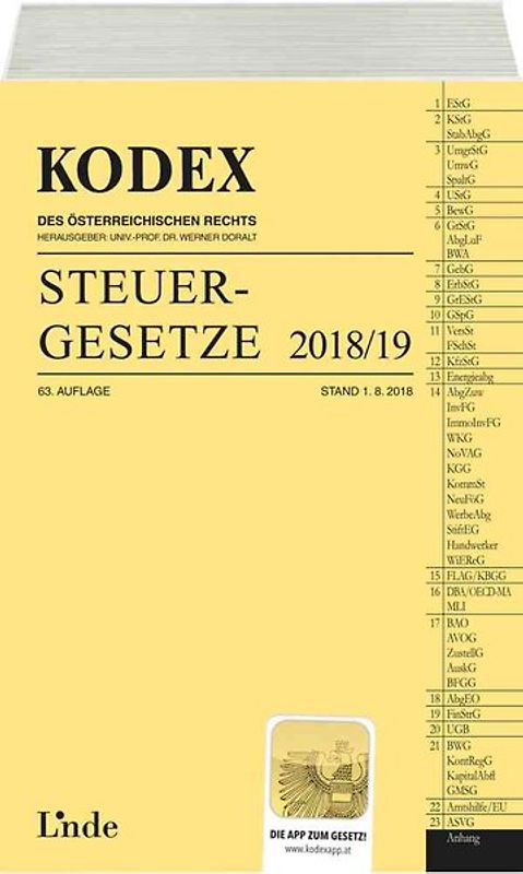 KODEX Steuergesetze 2018/19