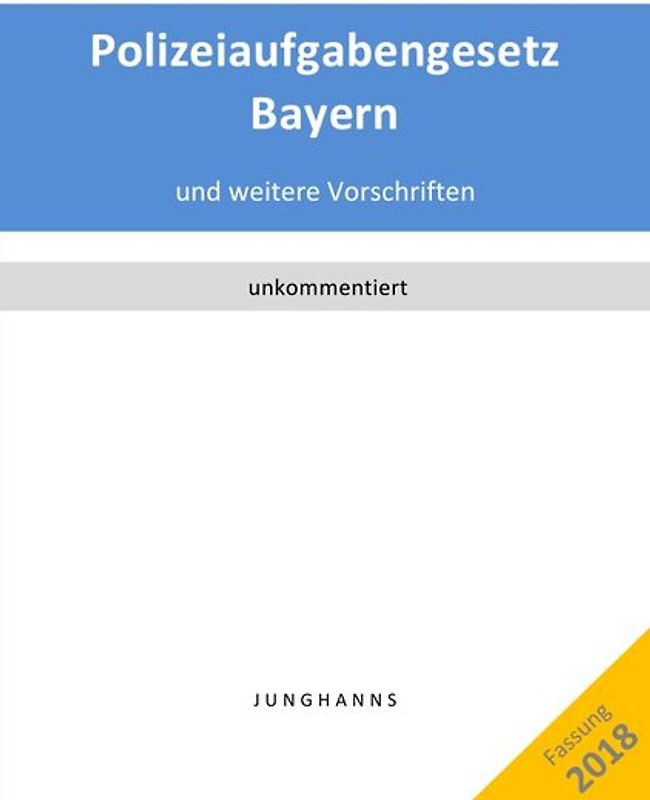 Polizeiaufgabengesetz Bayern