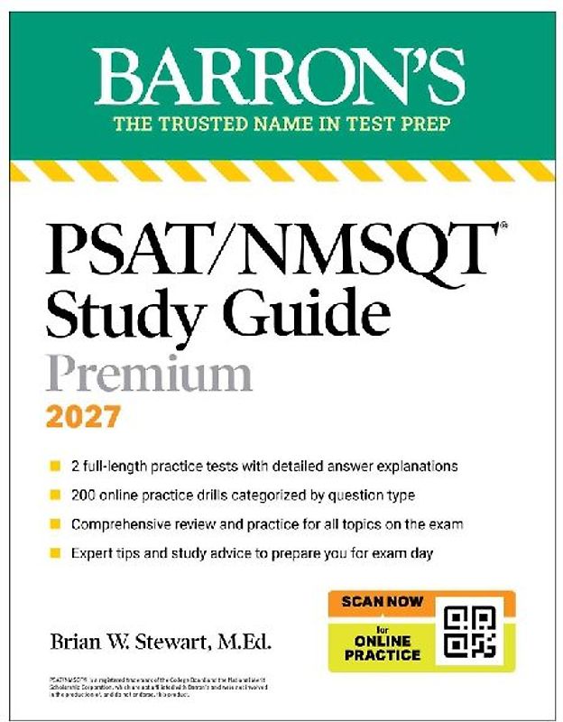 Psat/NMSQT Premium Study Guide, 2027: 2 Practice Tests + Comprehensive Review + 200 Online Drills