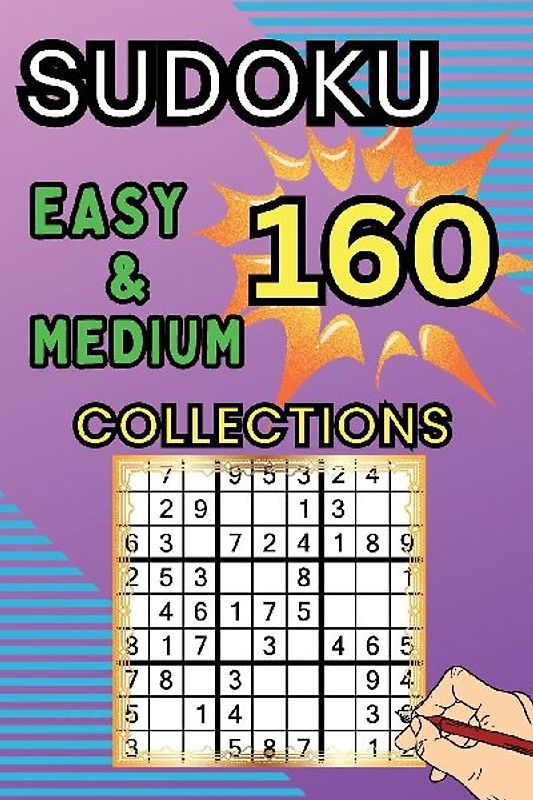 160 Easy & Medium Sudoku Collections