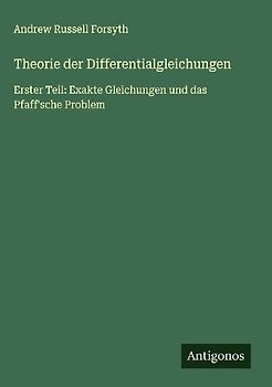 Theorie der Differentialgleichungen