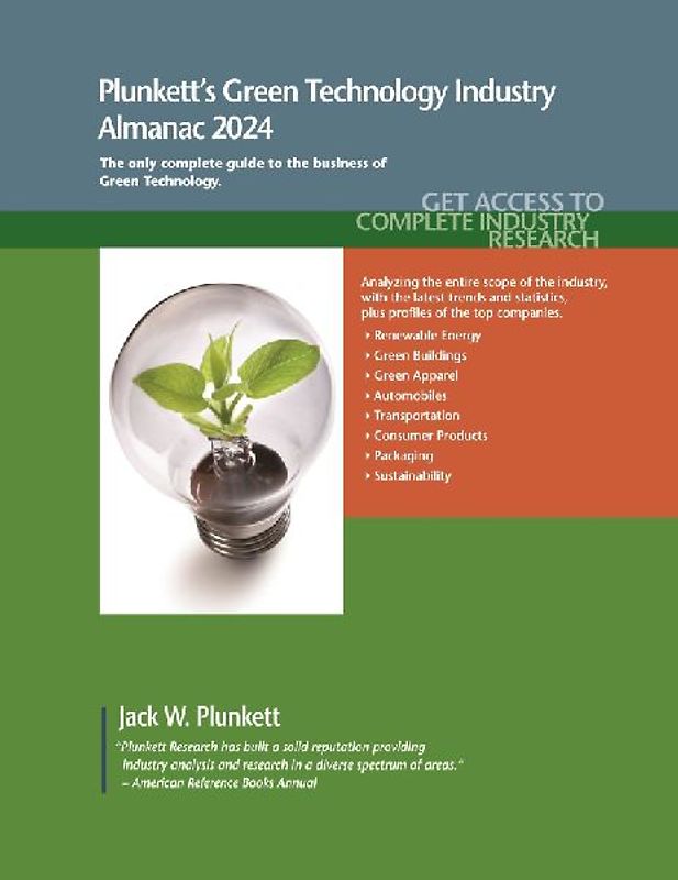 Plunkett's Green Technology Industry Almanac 2024