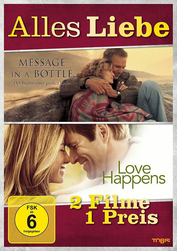 Message in a Bottle / Love Happens (Alles Liebe, 2 Discs) DVD