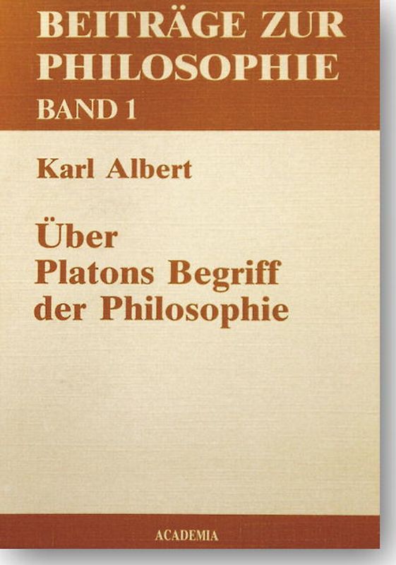 Über Platons Begriff der Philosophie