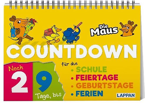 Countdown für die Schule mit der Maus