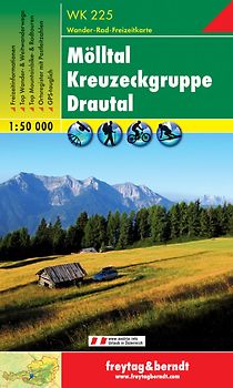 Mölltal - Kreuzeckgruppe - Drautal, Wanderkarte 1:50.000, WK 225
