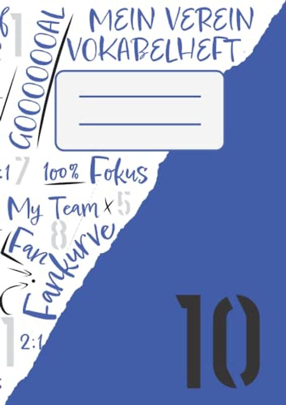 Mein Verein Vokabelheft Fankurve: Das A4 Workbook für Sportsfreunde im Fußball Design. Vokabeln mit 2 Spalten für Muttersprache und zu lernende ... Englisch oder andere Sprachen geeignet.