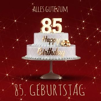 Alles Gute zum 85. Geburtstag: Gästebuch zum Eintragen mit 110 Seiten - Rote Edition