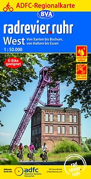 BVA ADFC Regionalkarte radrevier.ruhr West 1:50.000