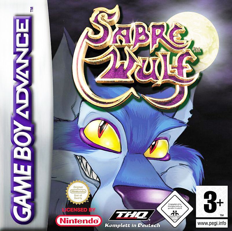 Sabre Wulf Nintendo Game Boy Advance