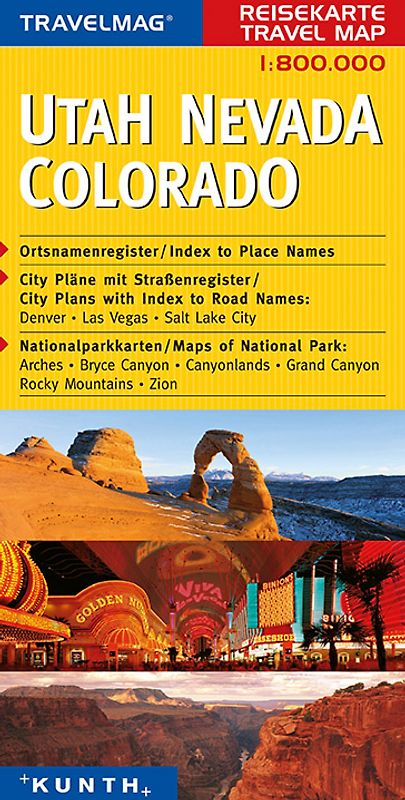 Utah / Colorado / Nevada. 1:800000